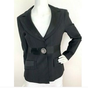 Nanette Lepore Satin Tuxedo Blazer